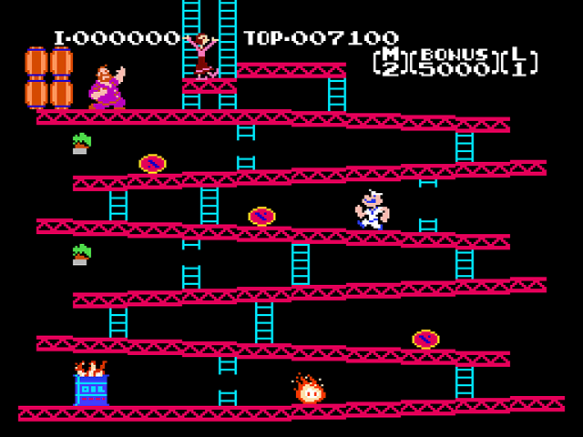 Donkey Kong with Popeye Sprints (Artist Rendition) Donkey Kong