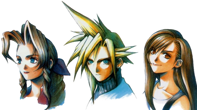 Cloud, Aerith, and Tifa Cloud, Aerith, and Tifa