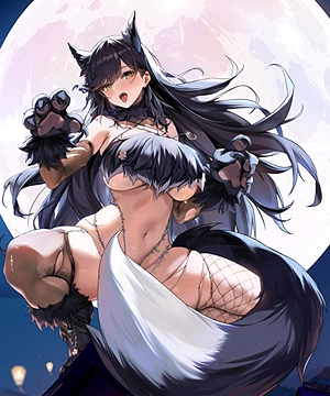 Atago Atago as Full Moon's Feral Wolf