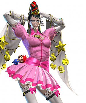 Bayonetta as Princess Peach